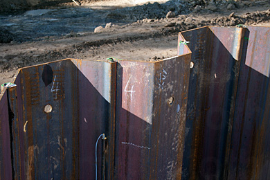 © Helmut Kloth: Spundbohlen